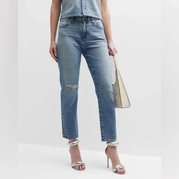Ag Adriano Goldschmied Denim - AG Jeans Ex Boyfriend Slouchy Slim Ankle Denim Jeans Sz 32